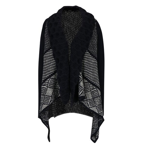 Cardigan oversized cu guler sal Desigual Menta
