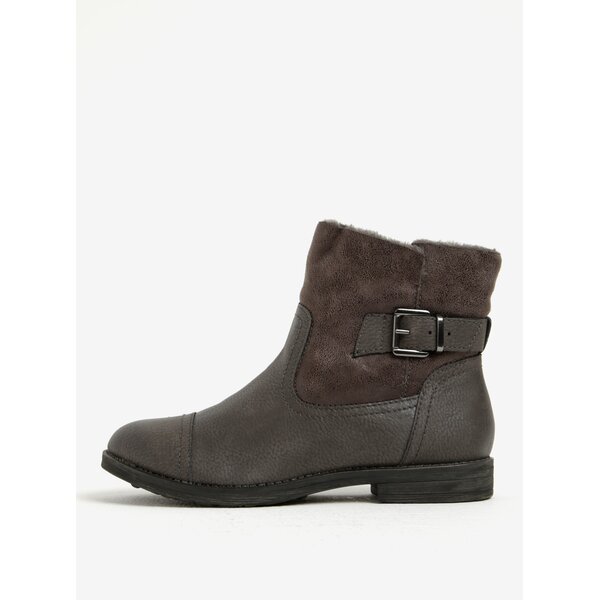 Ghete gri cu aspect de piele - Tamaris