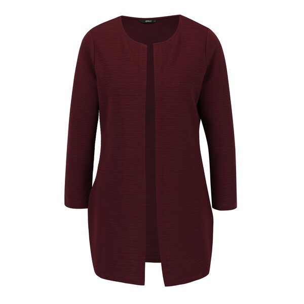 Cardigan lung bordo fara inchidere ONLY Leco