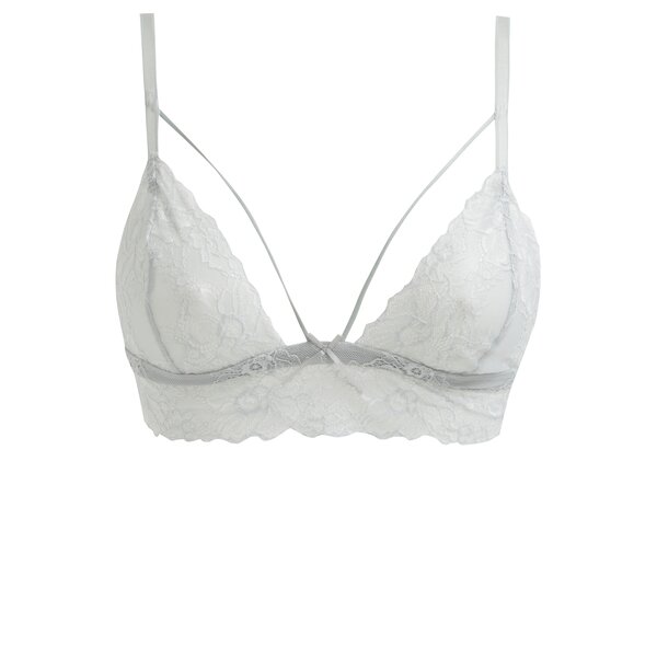 Sutien verde mentol din dantela cu bretele subtiri Eden Lingerie