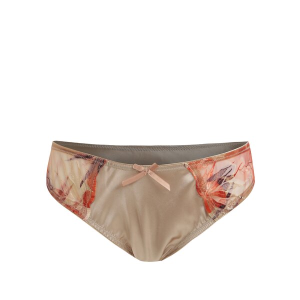 Chilot din satin si tulle cu model floral Eden Lingerie