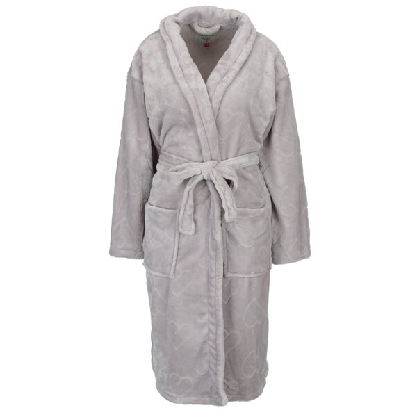 Halat de baie gri deschis in cutie de cadou - Something Special