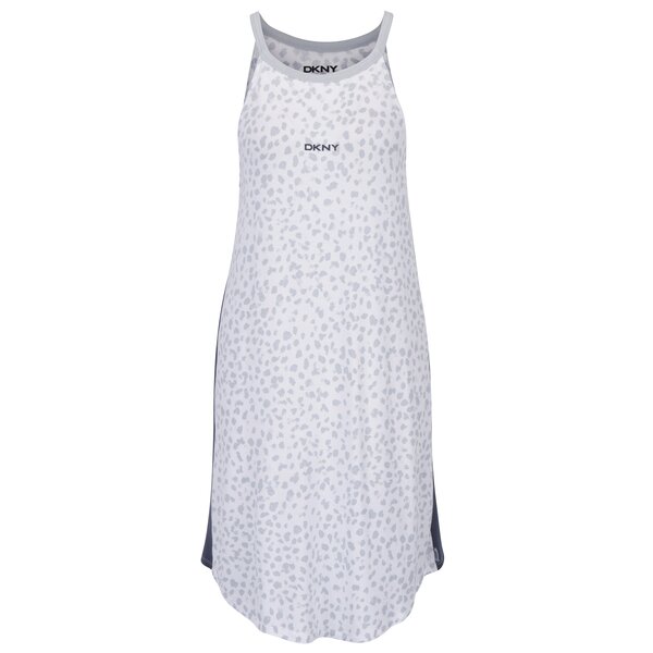 Camasa de noapte gri&crem cu print - DKNY