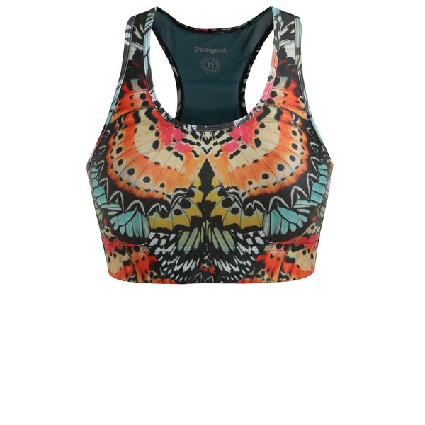 Bustier sport cu print aripi de fluture - Desigual Sport