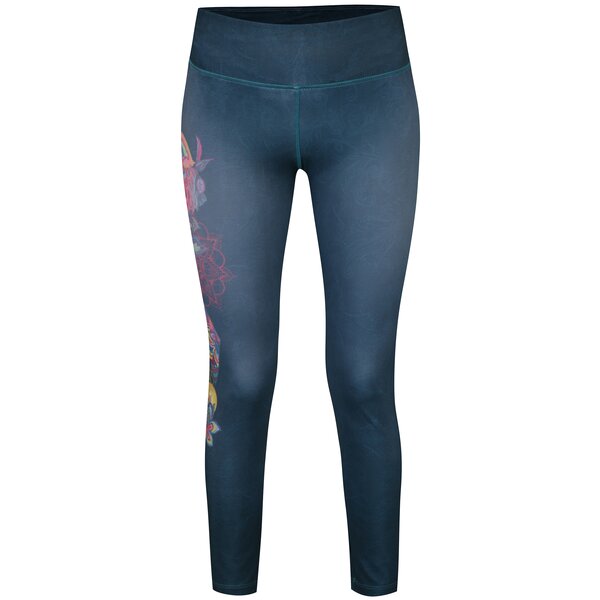 Colanti albastru petrol cu print Desigual Sport