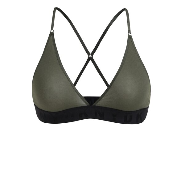 Sutien kaki cu terminație lată DKNY