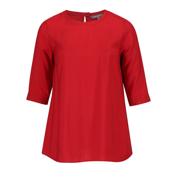 Bluza rosie cu maneci 3/4 si decupaj la spate Ulla Popken