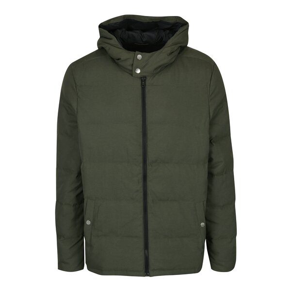 Geacă kaki matlasată cu glugă Original Penguin Insulated