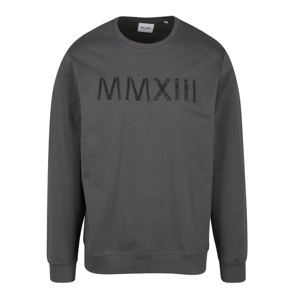 Bluza sport gri cu broderie - ONLY & SONS Cable