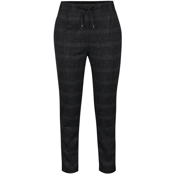 Pantaloni in carouri cu snur in talie VERO MODA Rory