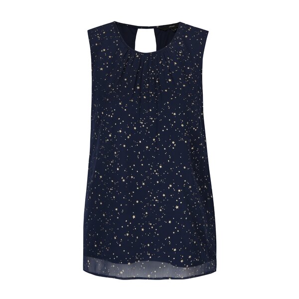 Top bleumarin cu stele aurii VERO MODA Salara