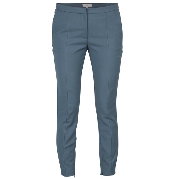 Pantaloni albastru petrol slim fit Selected Femme Muse
