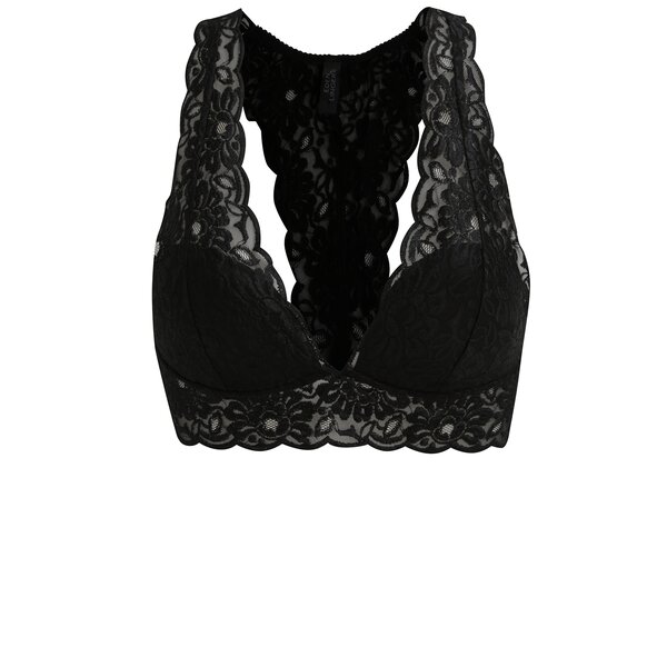 Sutien negru din dantela cu bretele late Eden Lingerie