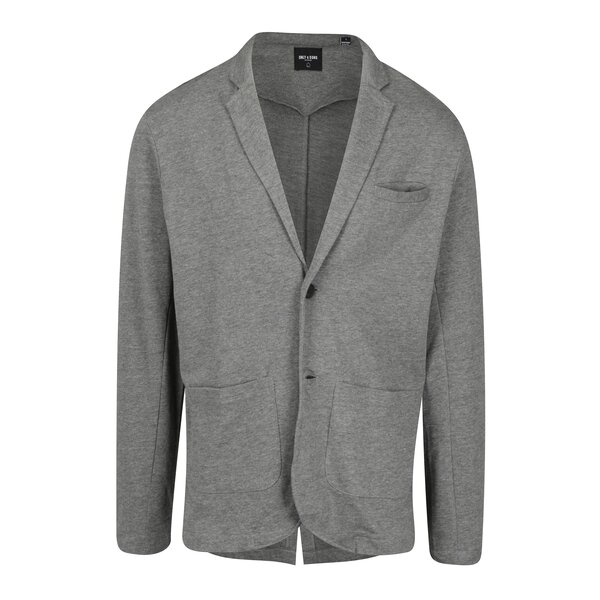 Sacou - blazer gri melanj cu revere si buzunare - ONLY & SONS Thiago