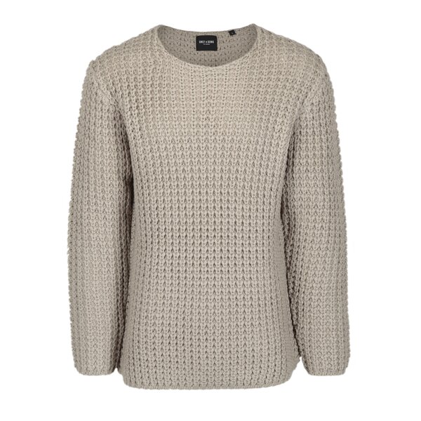 Pulover gri tricotat pentru barbati - ONLY & SONS Hank