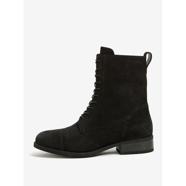 Ghete negre din piele naturala cu aspect patinat - Vagabond Cary