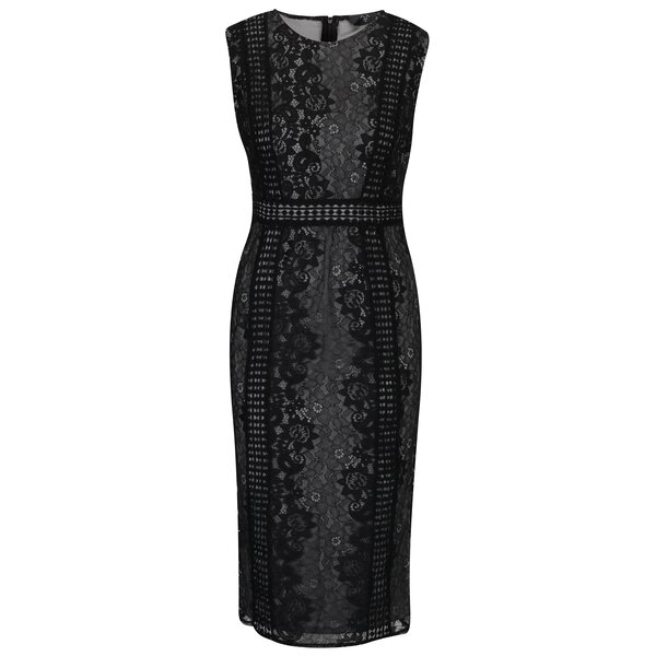 Rochie neagra din dantela Ax Paris