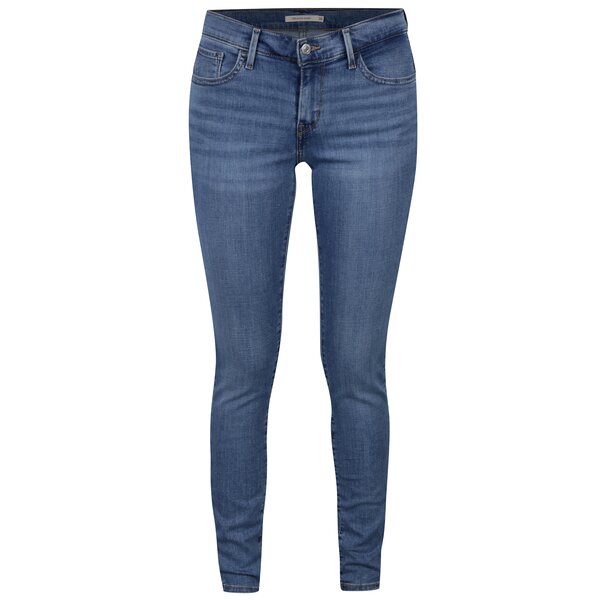 Blugi albastri super skinny pentru femei - Levis® Indigo Splash