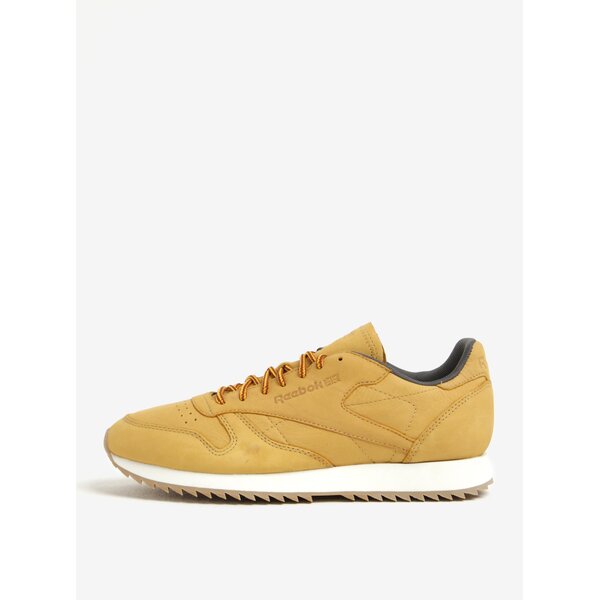Pantofi sport galbeni din piele naturala pentru barbati - Reebok Ripple WP