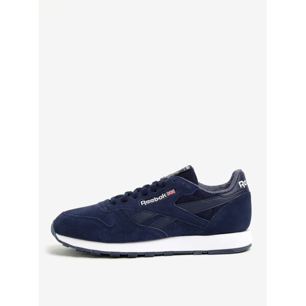 Pantofi sport bleumarin din piele intoarsa pentru barbati - Reebok NM