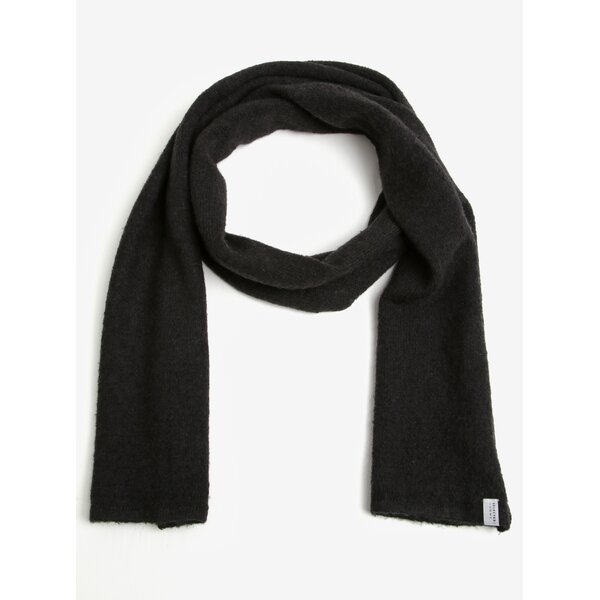 Fular elegant negru din amestec de lana - Selected Homme Cali