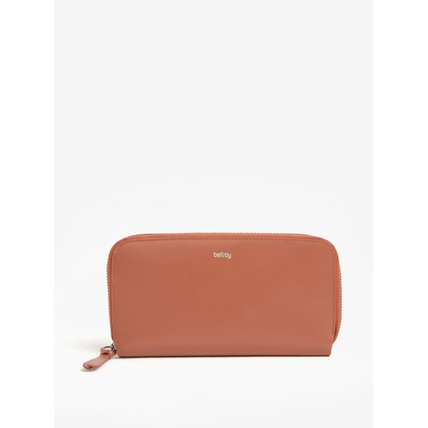 Portofel roz din piele pentru femei Bellroy Folio