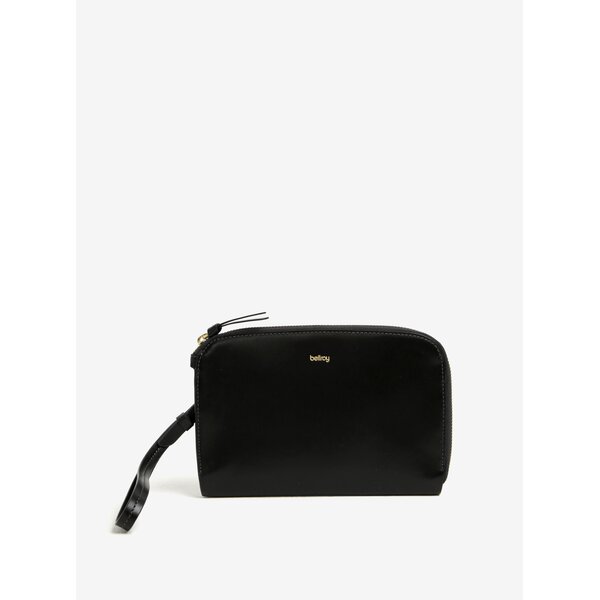 Portofel negru din piele cu maner pentru femei Bellroy Clutch