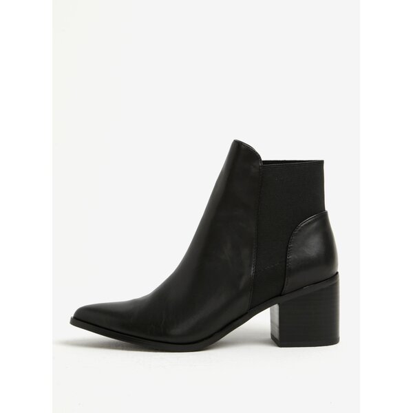 Botine negre din piele naturala cu toc - ALDO Etiwiel