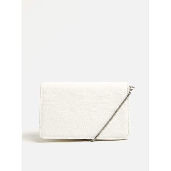 Geanta plic/crossbody crem cu lant - Miss Selfridge