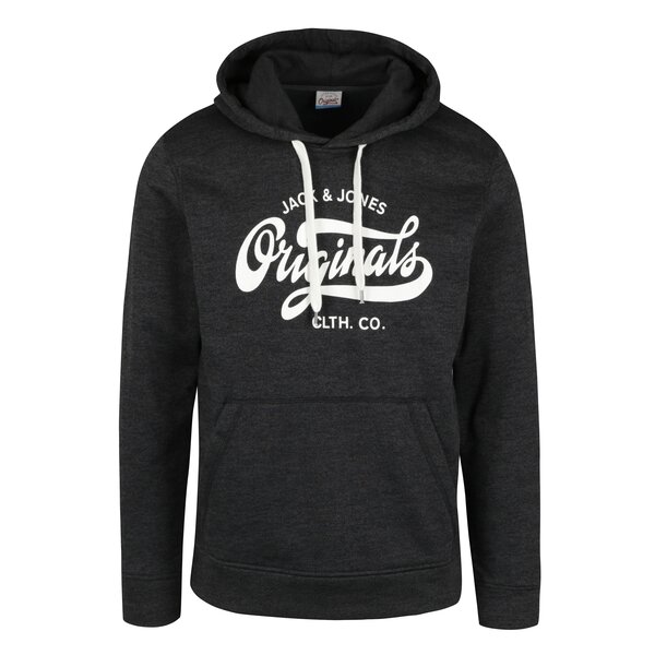 Hanorac gri inchis cu print - Jack & Jones Panther