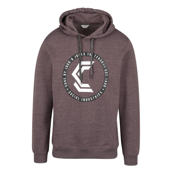 Hanorac rosu bordo cu print - Jack & Jones Lano
