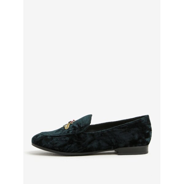 Pantofi loafers verde inchis cu broderie pentru femei - ALDO Caveny