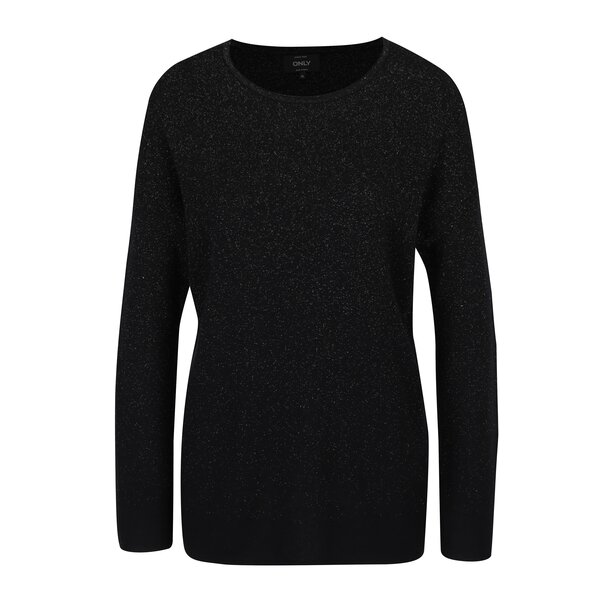 Pulover negru cu fir argintiu ONLY Patricia