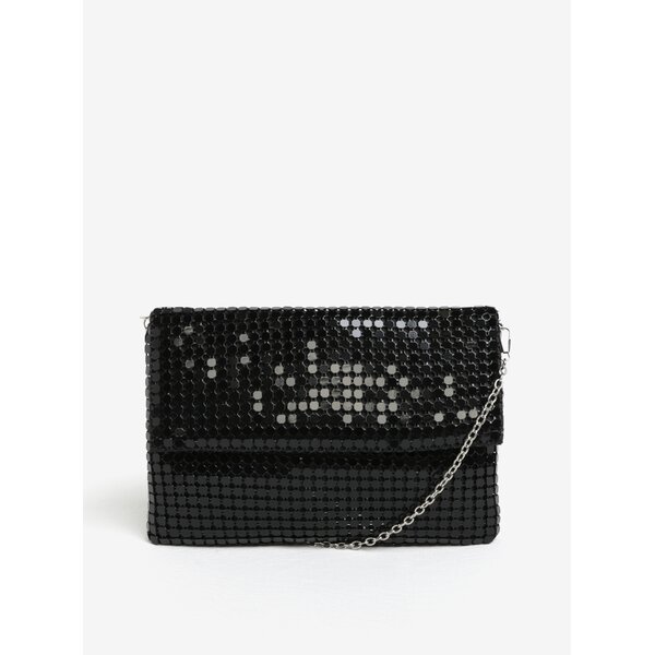 Geanta neagra din plasa de paiete metalice - MISSGUIDED