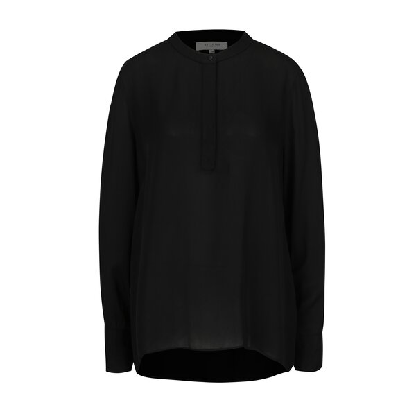 Bluza neagra asimetrica cu guler mao - Selected Femme Tora