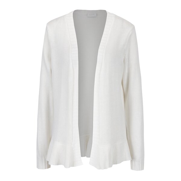 Cardigan crem cu volane VILA Karlina