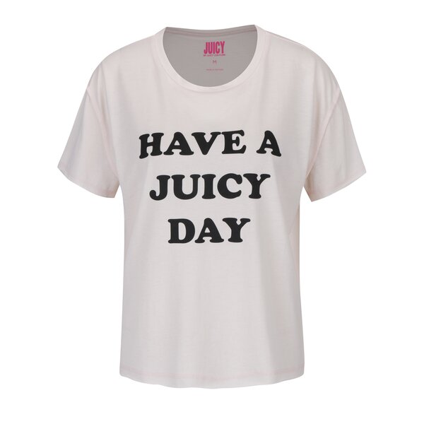 Tricou roz cu mesaj - Juicy Couture