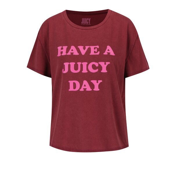 Tricou bordo cu mesaj - Juicy Couture