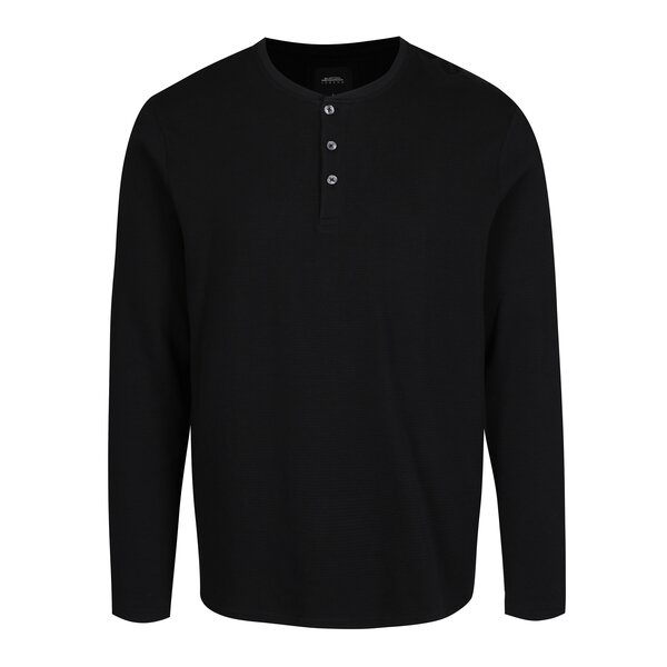 Bluza neagra cu nasturi - Burton Menswear London