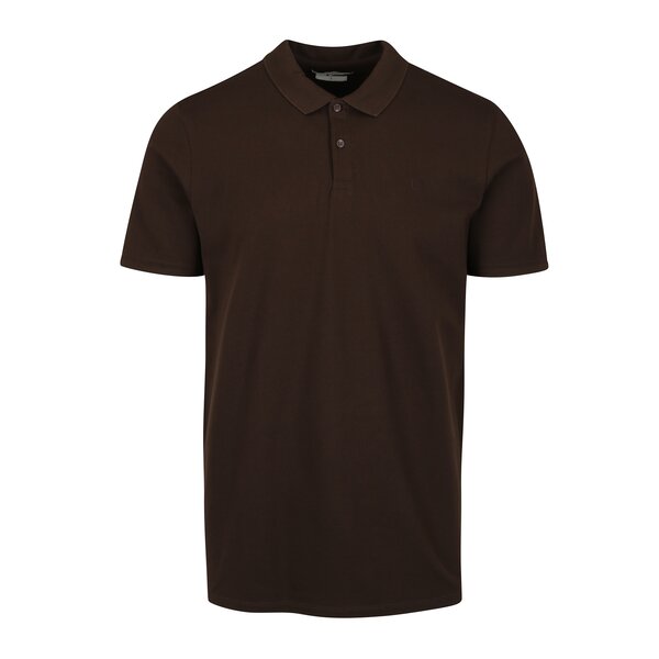 Tricou polo maro inchis din bumbac - Jack & Jones Premium Belfast
