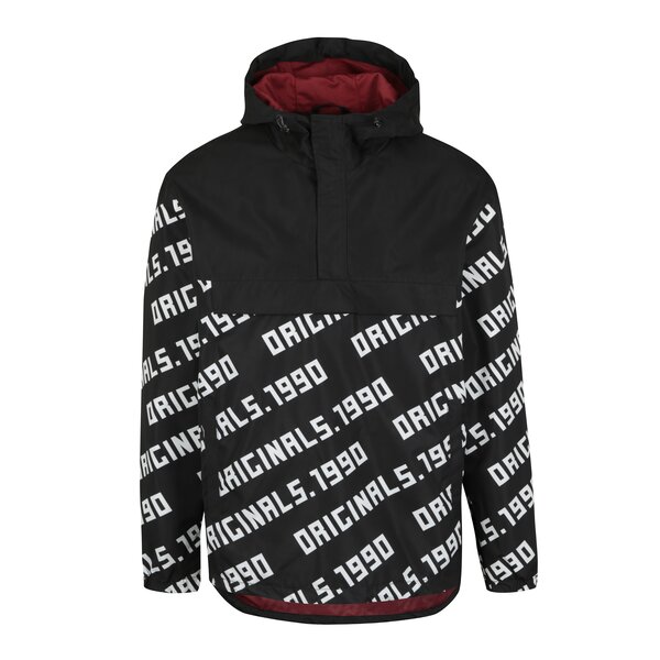 Jacheta subtire alb&negru cu gluga - Jack & Jones Anton