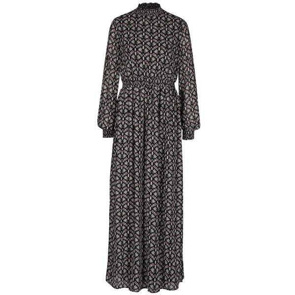 Rochie maxi negru&alb cu model etno VILA Monar