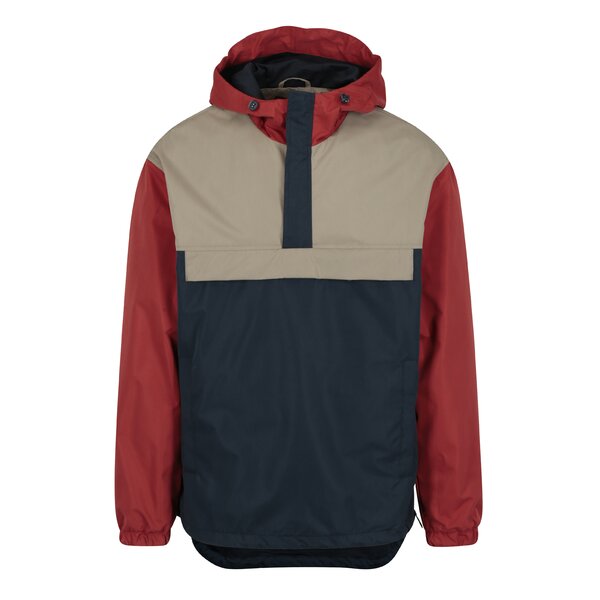 Jacheta subtire rosu&albastru cu gluga - Jack & Jones Anton