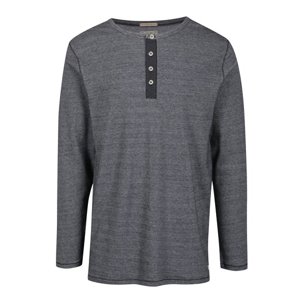 Bluza din bumbac negru & alb pentru barbati - Jack & Jones Giovanni