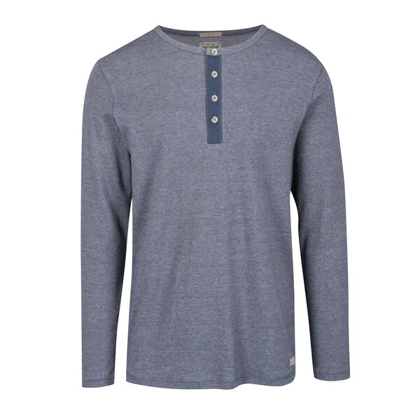 Bluza din bumbac bleumarin & alb pentru barbati - Jack & Jones Giovanni