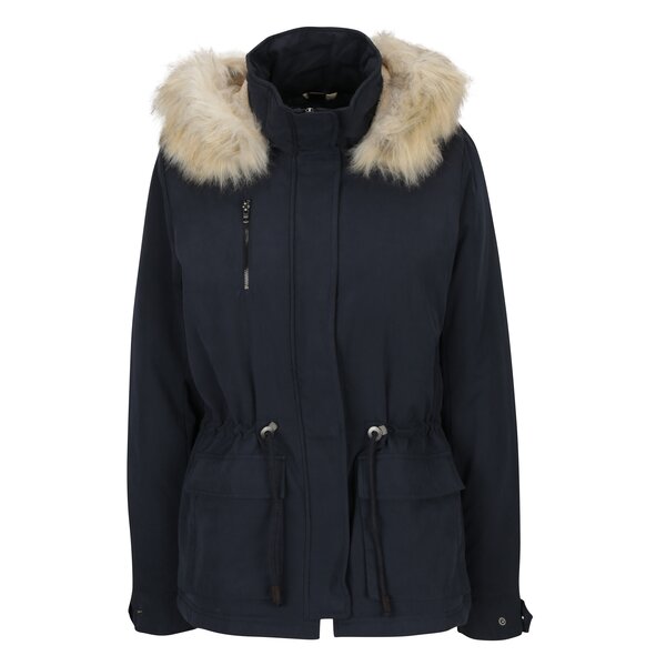 Geaca parka bleumarin cu blana artificiala ONLY Starlight