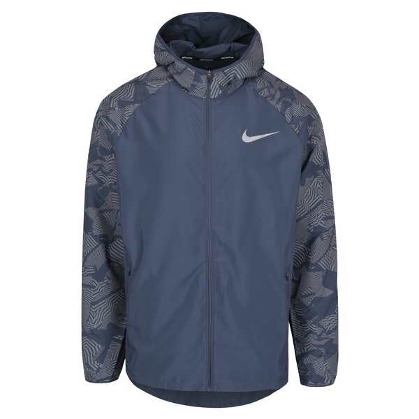 Jacheta bleumarin de alergat cu print gri pentru barbati Nike