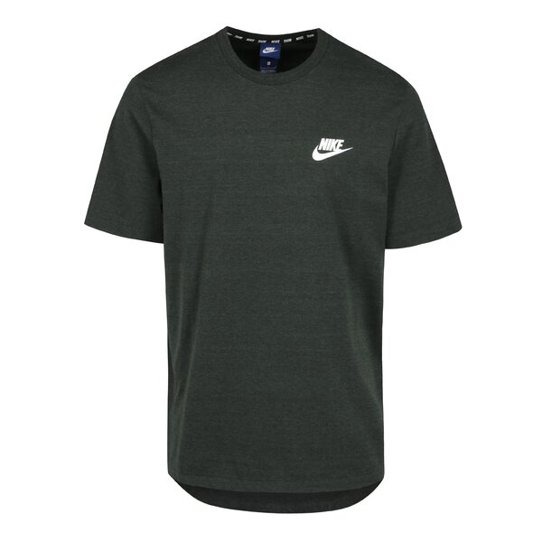 Tricou verde barbatesc cu terminatie rotunjita Nike