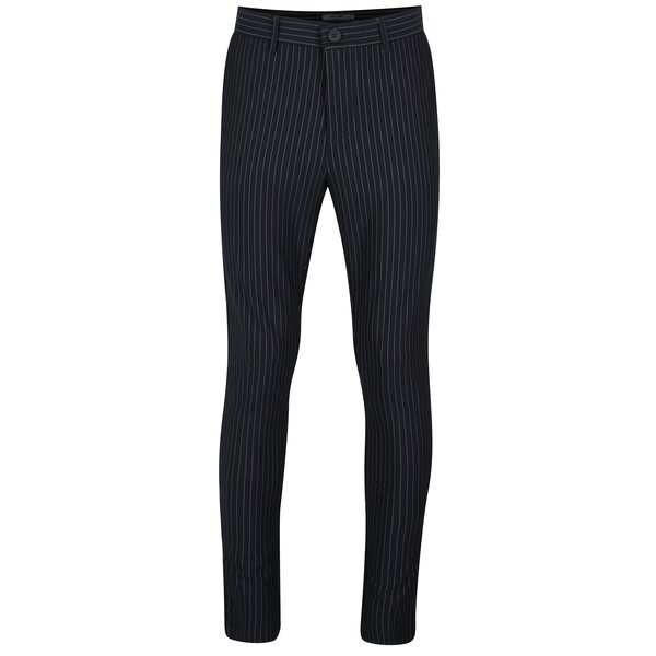 Pantaloni bleumarin cu model in dungi - ONLY & SONS Peer