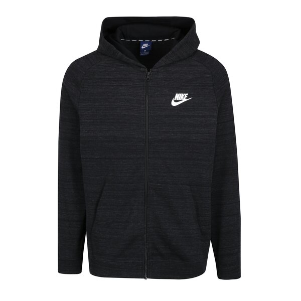 Hanorac gri melanj cu fermoar pentru barbati Nike Hoodie
